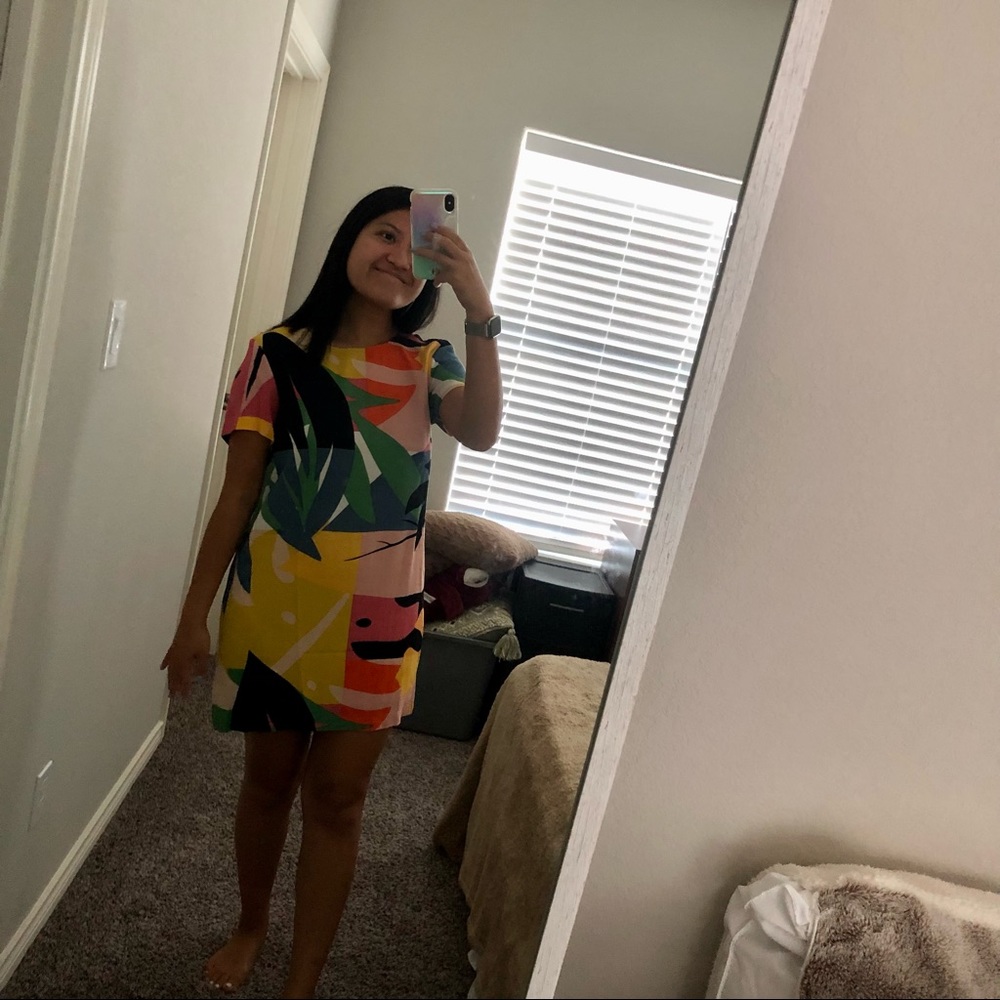 Olivaceous Shift Dress